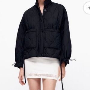 zara pocket puffer jacket